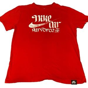 Nike Air Airforce 1 Red T-Shirt
